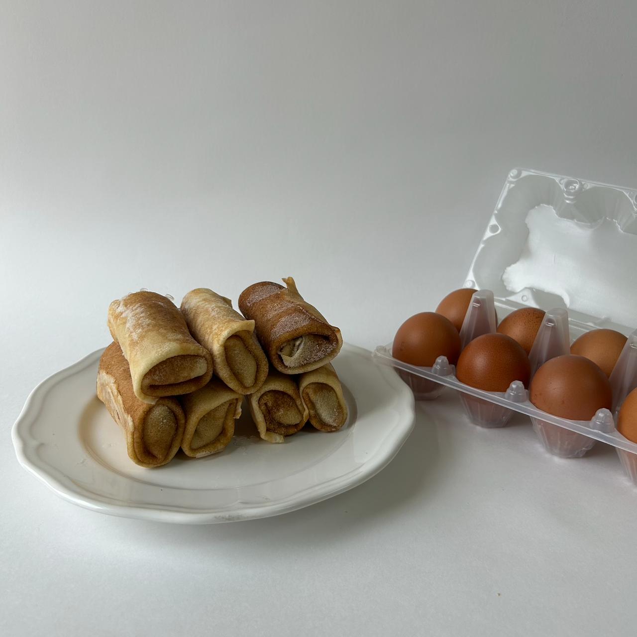 Фото Блинчики с мясом (свино-говяжьи)