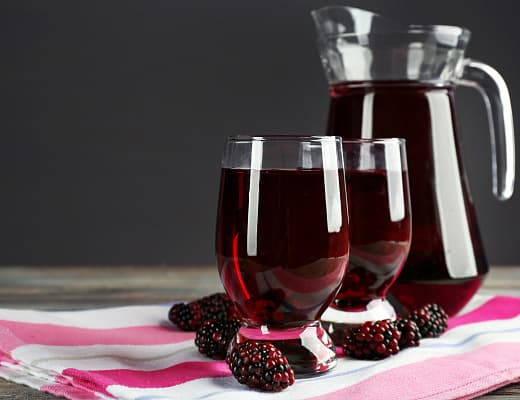 Фото Натуральный ежевичный морс 0.5